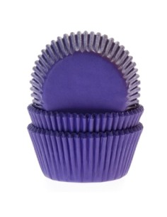 House of Marie Baking Cups Effen Paars (50st)