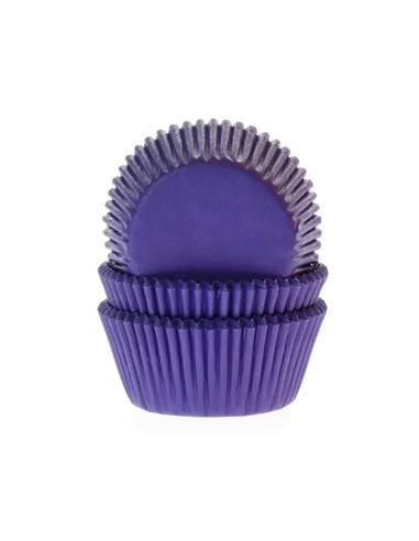 House of Marie Baking Cups Effen Paars (50st)