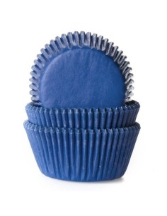 House of Marie Baking Cups Effen Jeans Blauw -48st-
