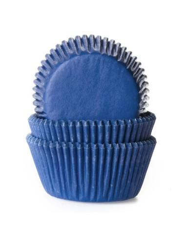 House of Marie Baking Cups Effen Jeans Blauw -48st-