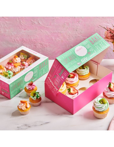 FunCakes Cupcake Doos 6 Quotes -3st- //