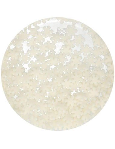 FunCakes Confetti Sneeuwvlokken Wit -50gr-