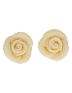 FunCakes Marsepein Decoratie Rozen Wit -6st- 2
