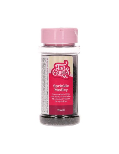 FunCakes Sprinkle Medley Zwart -50gr-