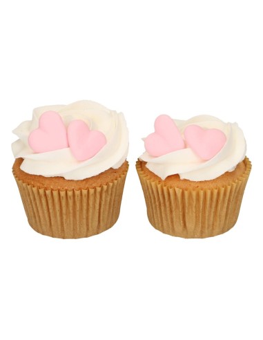 FunCakes Suikerdecoratie Hart Roze -8st-