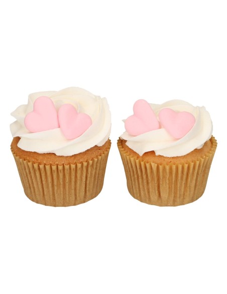 FunCakes Suikerdecoratie Hart Roze -8st-