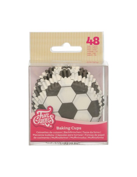 FunCakes Baking Cups Voetbal -48st-