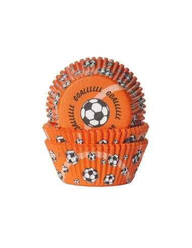 House of Marie Baking Cups Voetbal Oranje (50st)