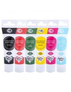 RD ProGel Eetbare Kleurstof Gel Multipack Essentials -6x25g-