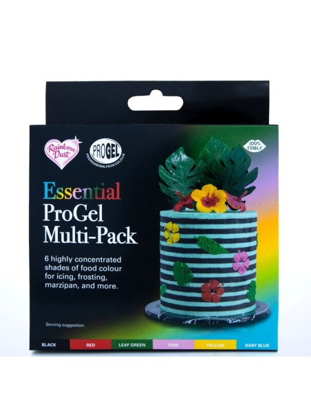 RD ProGel Eetbare Kleurstof Gel Multipack Essentials -6x25g-
