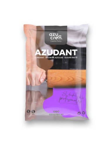 Azucren Vanille Rolfondant Paars -250gr-