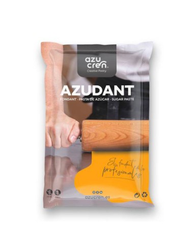 Azucren Vanille Rolfondant Oranje -250gr-