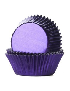 House of Marie Baking Cups Folie Paars (36st)