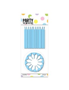 PartyFactory Verjaardag Kaarsen Blauw -24st-