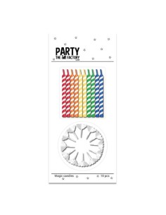 PartyFactory Verjaardag Kaarsen Magic Assorti -10st-
