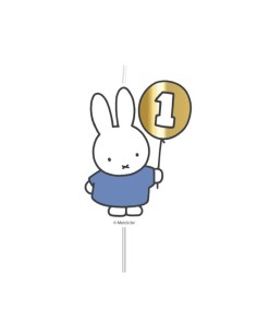 Nijntje Kaars Blauw Nummer 1