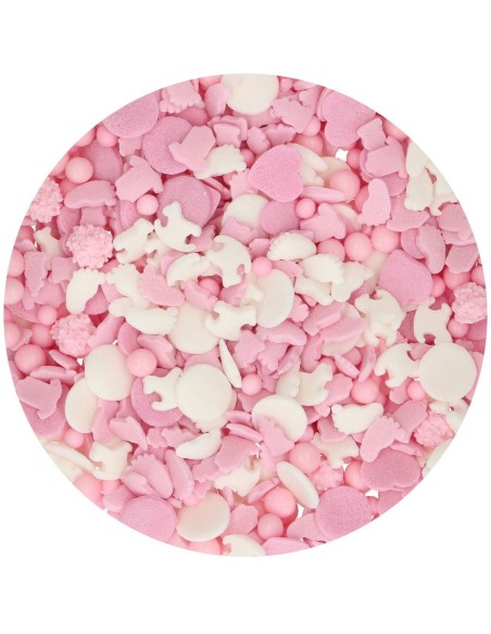 FunCakes Sprinkle Medley Baby Pink -50gr-