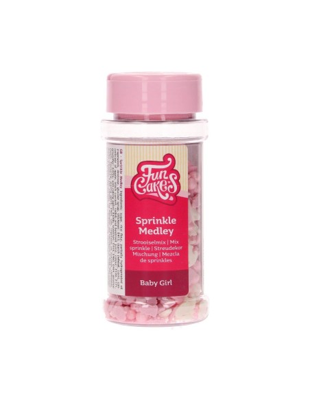 FunCakes Sprinkle Medley Baby Pink -50gr-