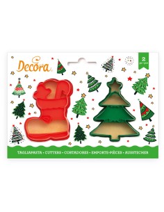 Decora Uitsteker Set Laars en Kerstboom -2st-