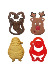 Decora Uitsteker Set Kerstman en Rendier -2st- 2