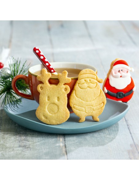 Decora Uitsteker Set Kerstman en Rendier -2st-