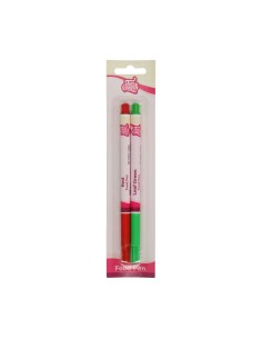 FunCakes Eetbare Stift Set Rood-Groen -2st-