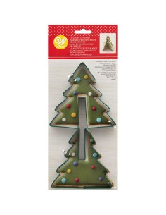 Wilton Koekjes Uitsteker Set 3D Kerstboom -2st-