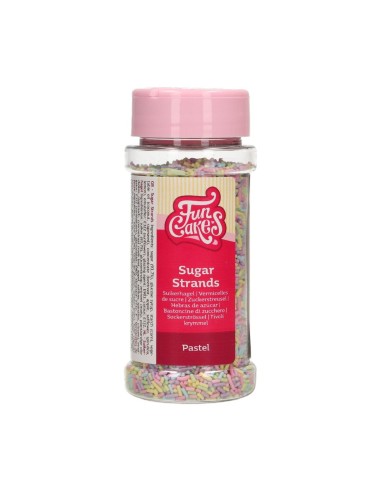 FunCakes Sugar Strands Pastel -80gr-