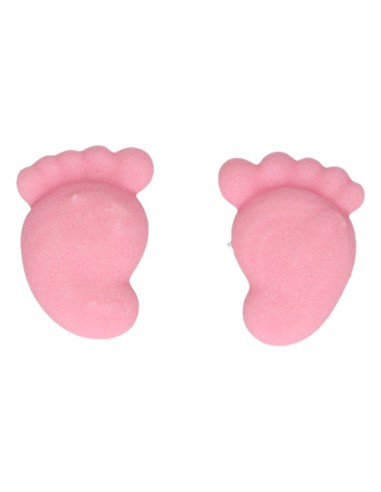 FunCakes Suikerdecoratie Baby Voetjes Roze -16st-