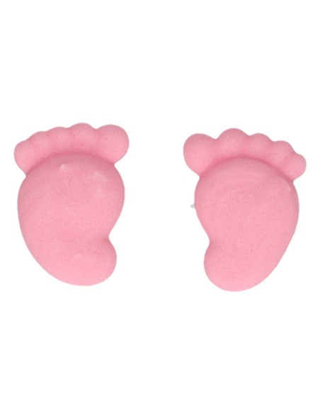 FunCakes Suikerdecoratie Baby Voetjes Roze -16st-