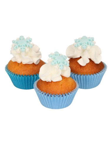 FunCakes Fondant Decoratie Sneeuwvlokken -12st-