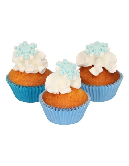 FunCakes Fondant Decoratie Sneeuwvlokken -12st-