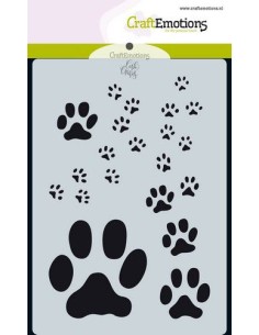 Craft Emotions Stencil Pootafdruk //