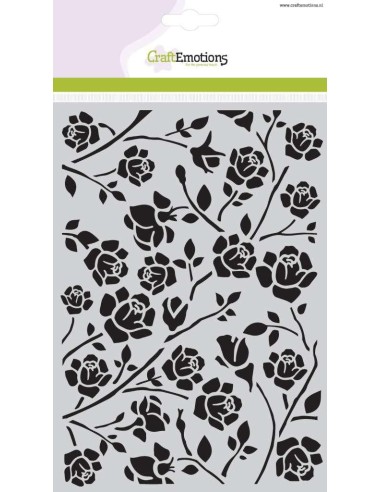 Craft Emotions Stencil Botanische Rozen