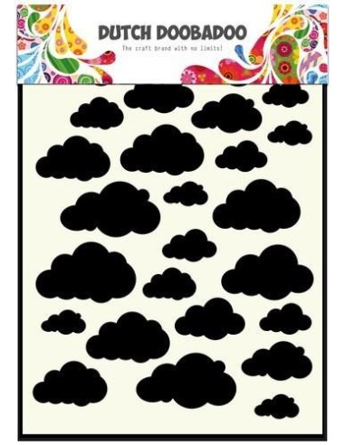 Dutch Doobadoo Stencil Wolken //