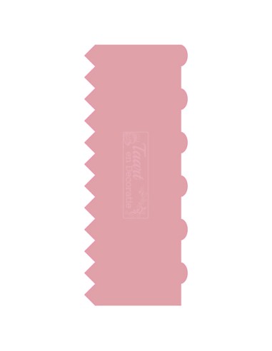 CakeDeco Acryl Schraper No.5 - Kartel & Schulp Roze -24cm-