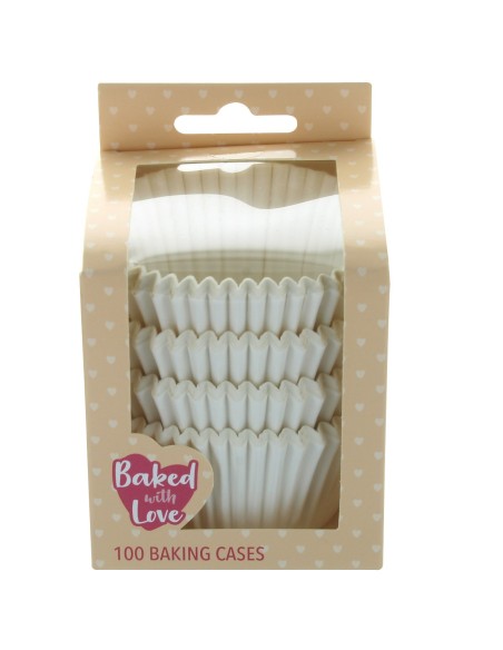 Baked with Love Baking Cups Wit -100st-