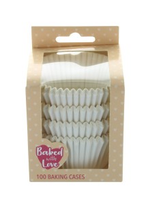 Baked with Love Mini Baking Cups Wit -100st- 2