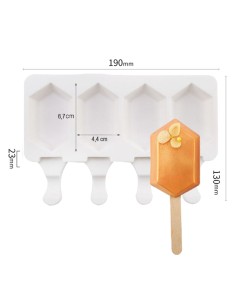 CakeDeco Cakesicle IJs Mould Hexagon //