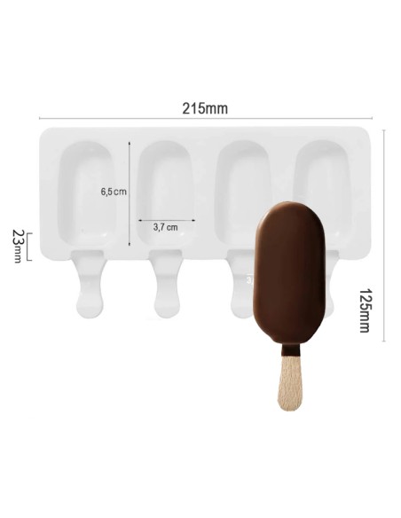 CakeDeco Cakesicle IJs Mould Oval Mini