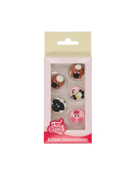 FunCakes Suikerdecoratie Boerderij -12st-
