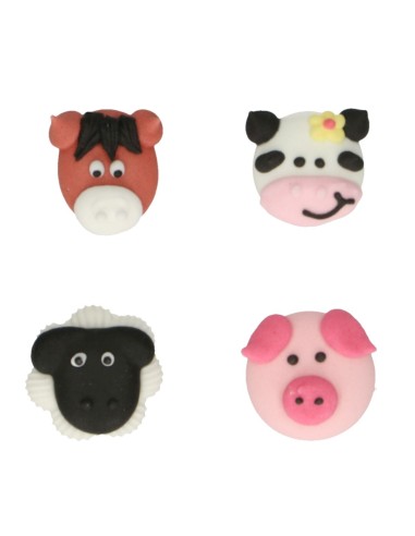 FunCakes Suikerdecoratie Boerderij -12st-