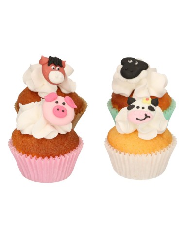 FunCakes Suikerdecoratie Boerderij -12st-