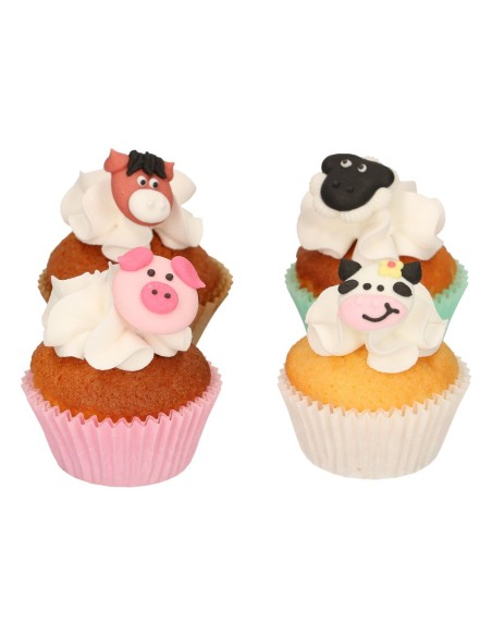 FunCakes Suikerdecoratie Boerderij -12st-