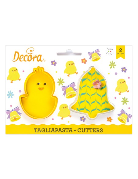 Decora Uitsteker Set Kuiken en Bel -2st-