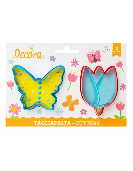 Decora Uitsteker Set Vlinder en Tulp -2st-