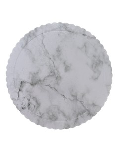 Cake Board Schulp Marmer Rond 20cm -1st-