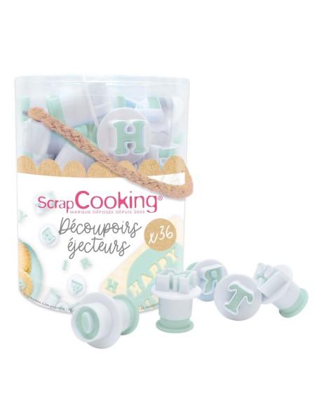 Scrapcooking Plunger Uitsteker Set Cijfers & Letters