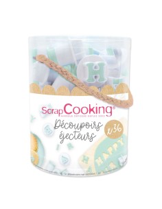 Scrapcooking Plunger Uitsteker Set Cijfers & Letters 2