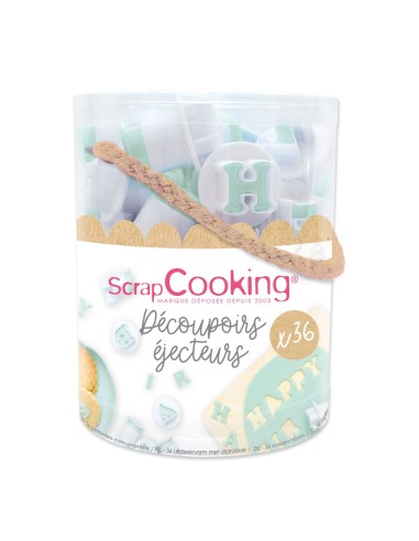 Scrapcooking Plunger Uitsteker Set Cijfers & Letters